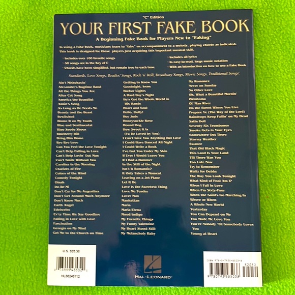Hal Leonard Your First Fake Book EXC - Picture 2 of 16